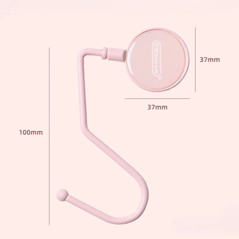 1 Pcs Cute Morandi Bag Hook Heavy Table Purse Bag Hooks Travel Handbag Table Side Bag Hanger Office Desk Organizers - Light P