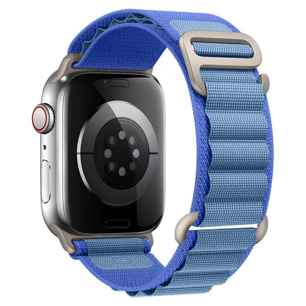 for Apple watch Straps 45mm 46mm 49mm 42mm iwatch Band 44mm 40mm Nylon Alpine bracelet correa Series 10 9 8 7 6 11 SE Ultra 2