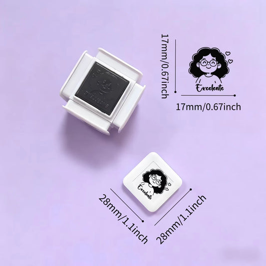 6 Patterns per Educational Teacher Stamps for School Personalized Custom Stamps for Professors and Educators in Spanish Engli