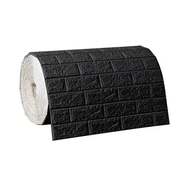 70cmx1/5/10m 3D Wallpaper Decoration Self-adhesive Antique Foam Brick Wallpaper Living Room Bedroom Waterproof 3d Wall Sticke