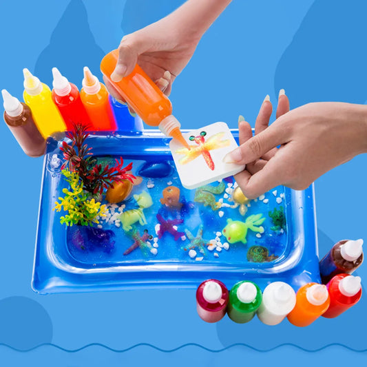 Creative Water Fairy Water Gel Kit Handmade DIY Toys Fairy Water Elf 3D Animal Mold Birthday Gifts Kids Colorful Educational