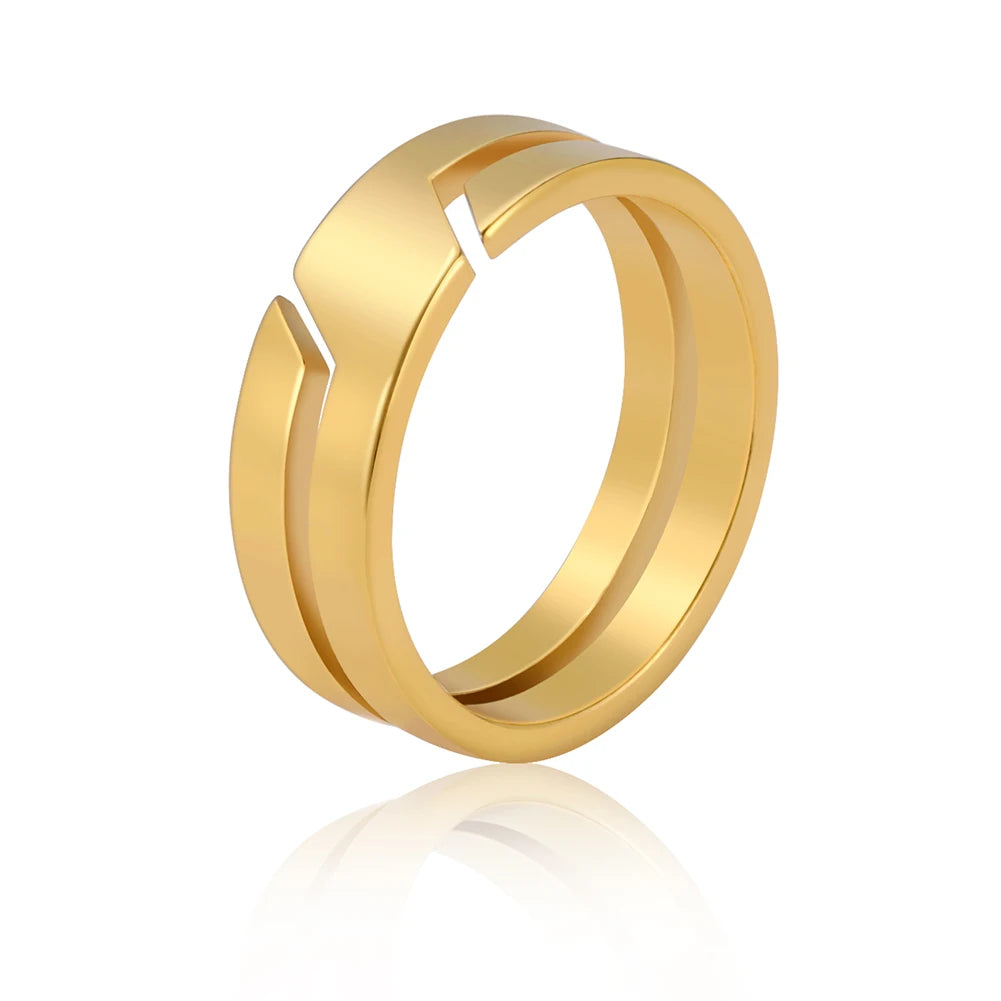Skyrim Stainless Steel Ring for Men Women Black Minimalist Casual Finger Rings 2025 Couple Jewelry Wedding Gift for Lover - G