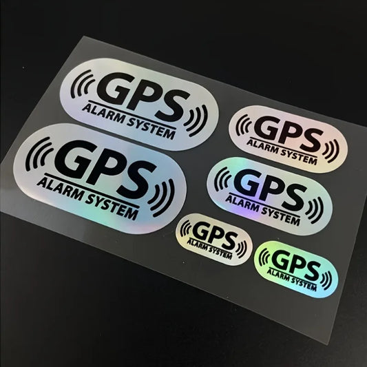 6-Pcs Set Reflective Vinyl Car Stickers Waterproof For DIY Crafts Car Decor