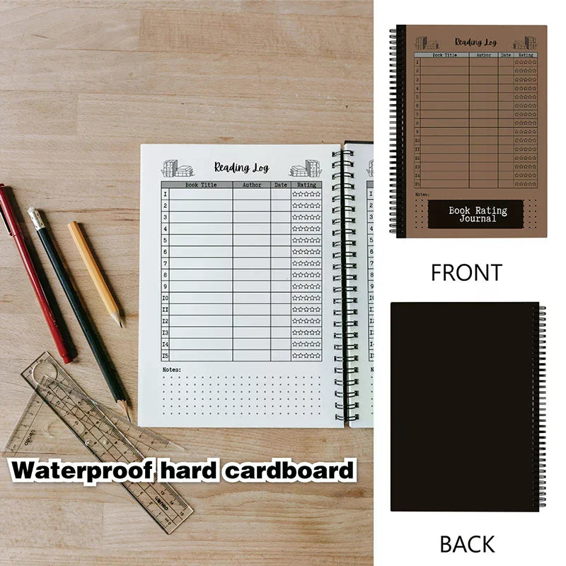 Compact Reading Journal - Track Your Progress With Book Ratings, Notes & Lists - Ideal Gift For Book Lovers & Voracious Reade