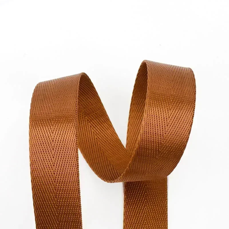 5/10M 1mm 20-38mm Nylon Ribbon Band Herringbone Pattern Webbing Tape Belt Backpack Strap DIY Bag Binding Fabric Sewing Access