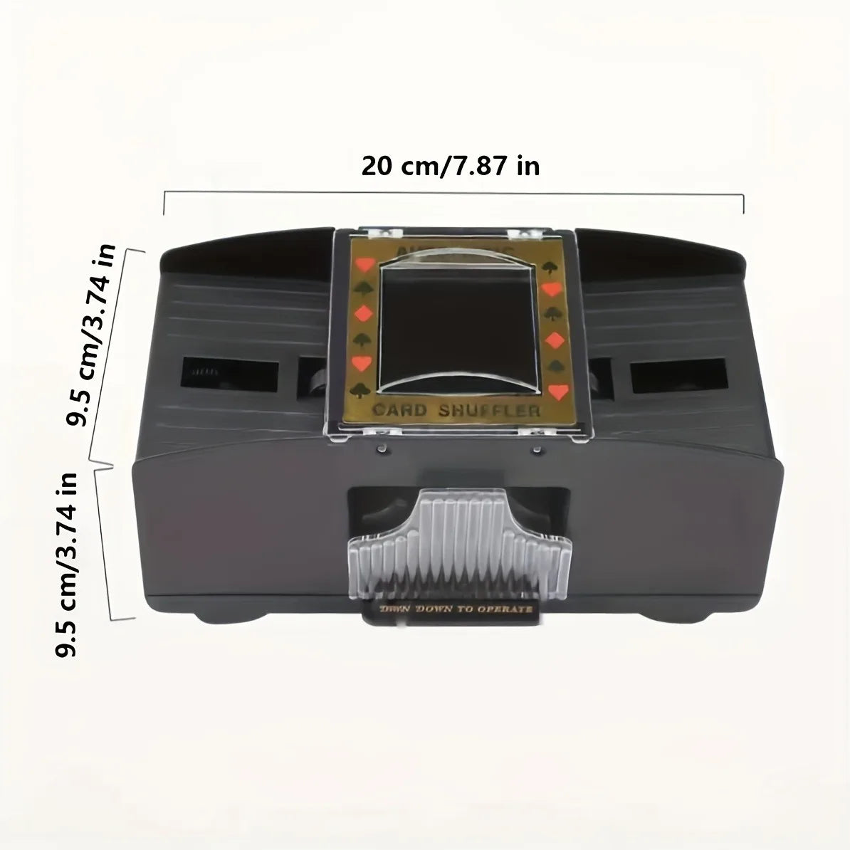 Automatic Poker Card Shuffler Board Games Battery Operated Playing Cards for Shuffle 2 Deck Automatic Hand Crank Home Card Ga
