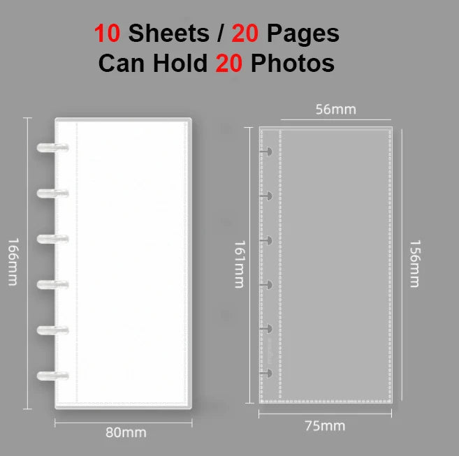 Clear Photo Booth Frames - Photo Booth Album For 2X6 Inch Photo Strips Wedding Album 2 X 6 Bookmark Holder 20 Pages Photos -