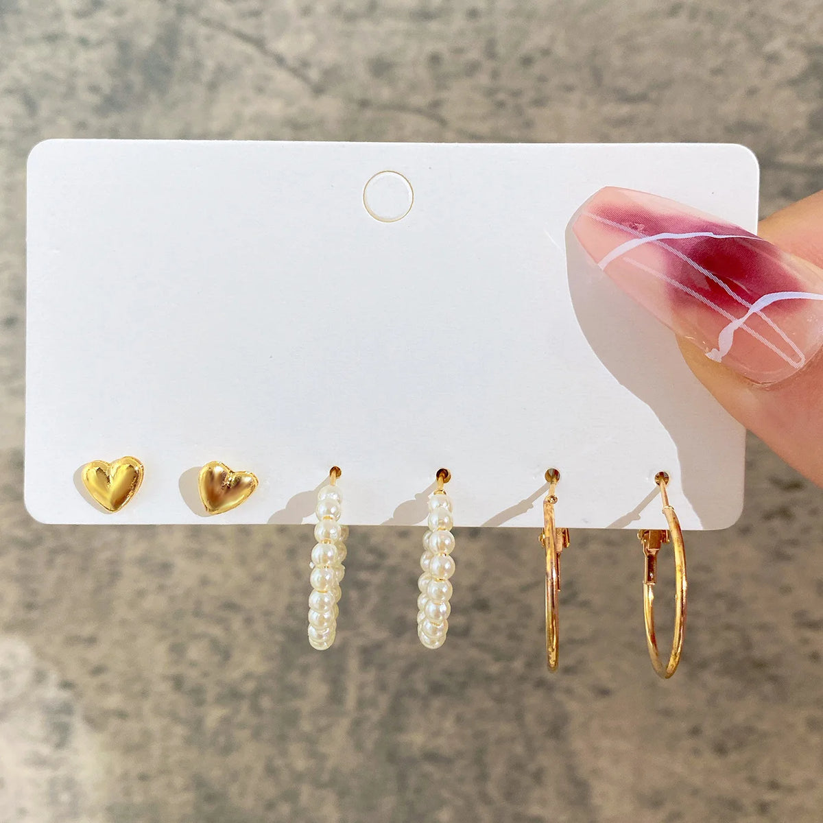 New 24 Pairs Earrings Set for Women Gold Color Bohemia Vintage Pearl Circle Geometric Hoop Earring Trendy Luxury Jewelry Gift