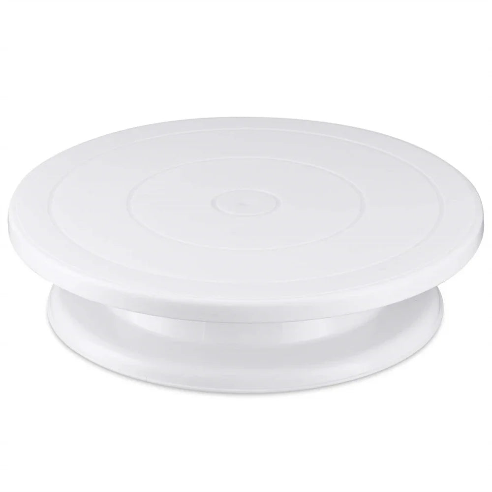 Cake Turntable Stand Cake Decoration Accessories DIY Mold Rotating Stable Anti-skid Round Cake Table Kitchen Baking Tools - c