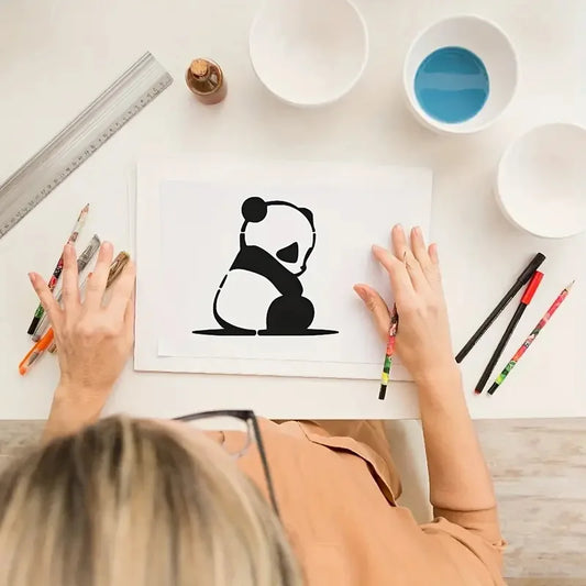 16 Sheets Adorable Cartoon Animal Templates Reusable Stencils for Kids Scrapbooking DIY Craft Painting Projects, Cute Design