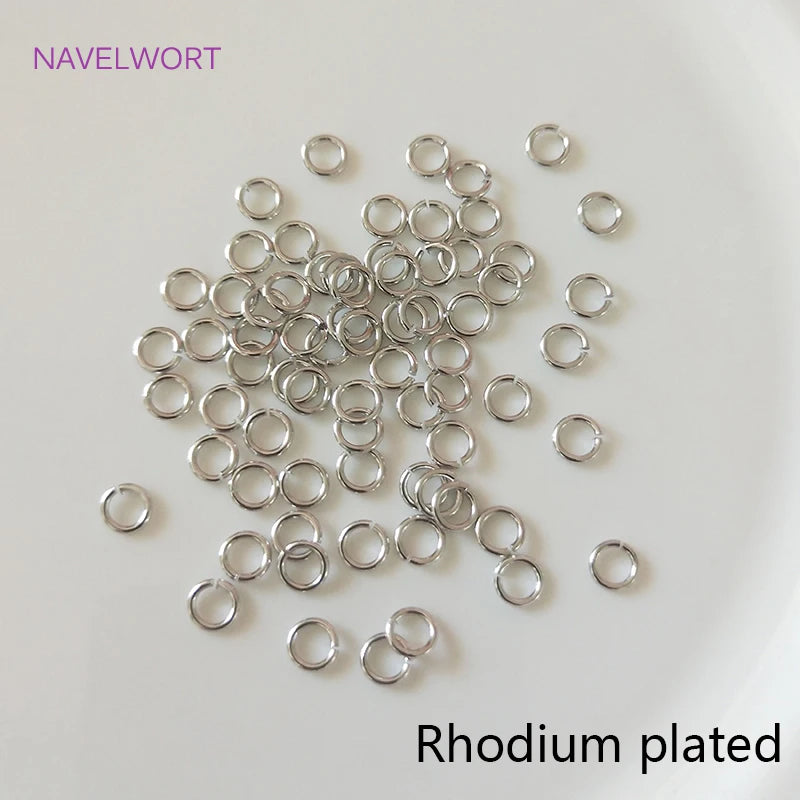 Multi Size 14K/18K Gold Plated Open Jump Ring Connecting Rings For Jewelry Making Supplies Brass Split Rings Jewelry Accessor