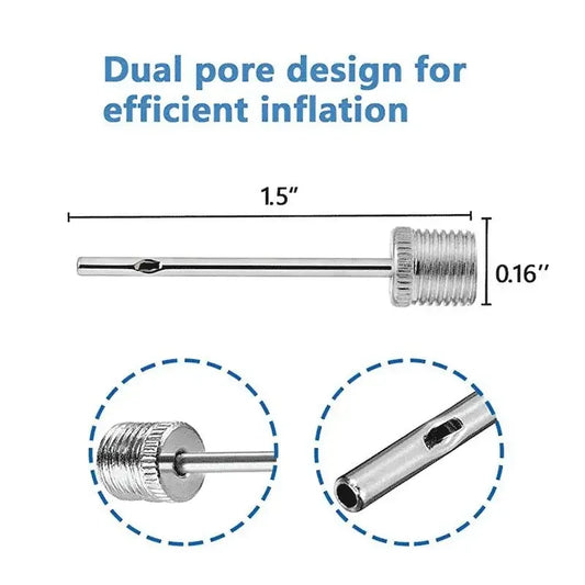 New Sport Ball Inflating Pump Needle For Football Basketball Soccer Inflatable Air Valve Adaptor Stainless Steel Pump 5/10/20
