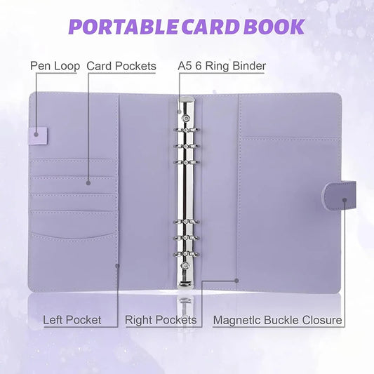 25pcs Page(4 Grids) Photo Card A5-Binder Kpop Photo Albums Idol Cards Loose-leaf Collect Book Binder Binder Photocard Holder