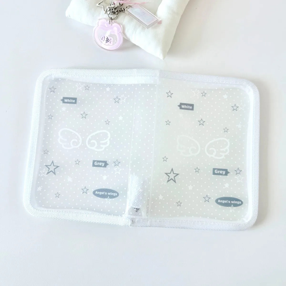 Cute A6 Stationery Storage Folder File PP Twill Zipper Pouch Document Bag Zip File Folder School Office Supplies - 04