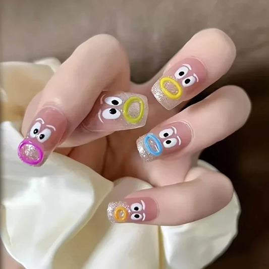 1/5/10Pcs Interesting Nail Art Stickers, Cute Jelly 2D Scrapbooking Stickers, DIY Waterproof Stickers