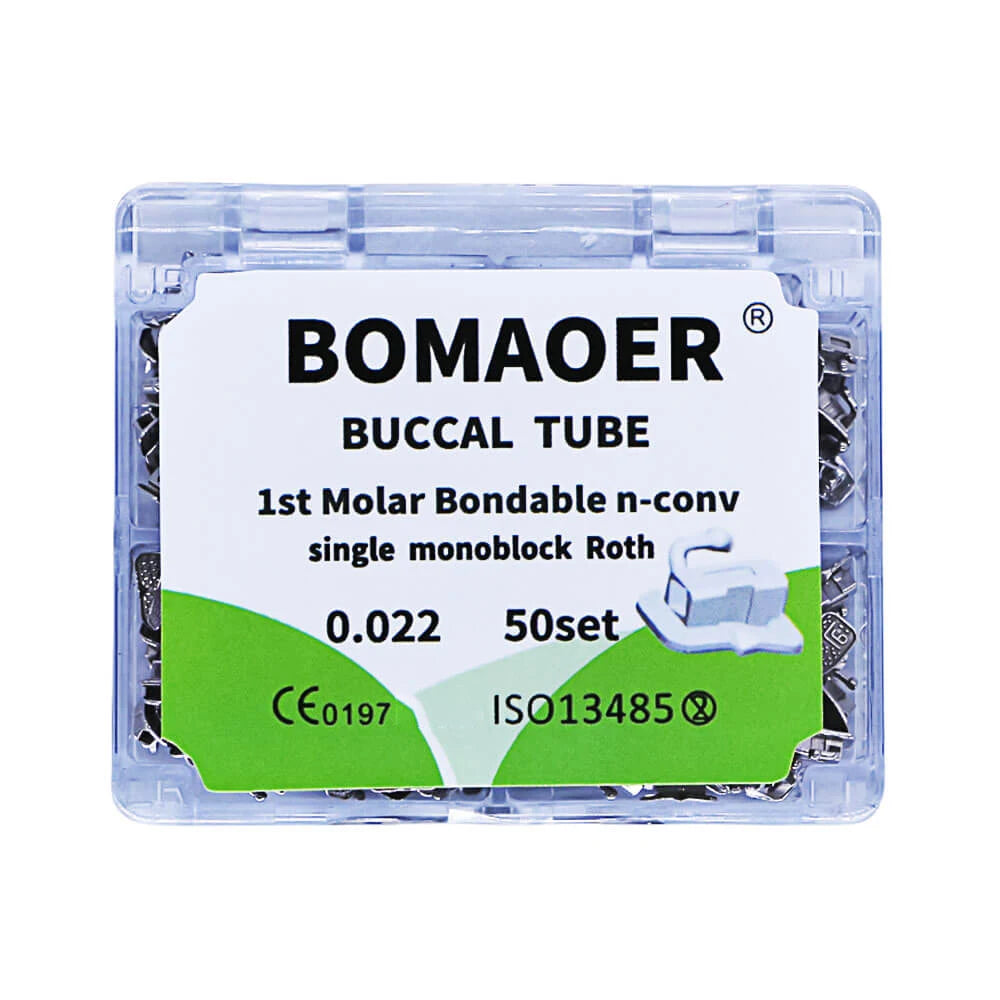 Dental Orthodontic Tubes 1st Molar Bondable 50 Sets Orthodontics Accessories Dentistry Materials Odontorthosis Roth MBT Bucca