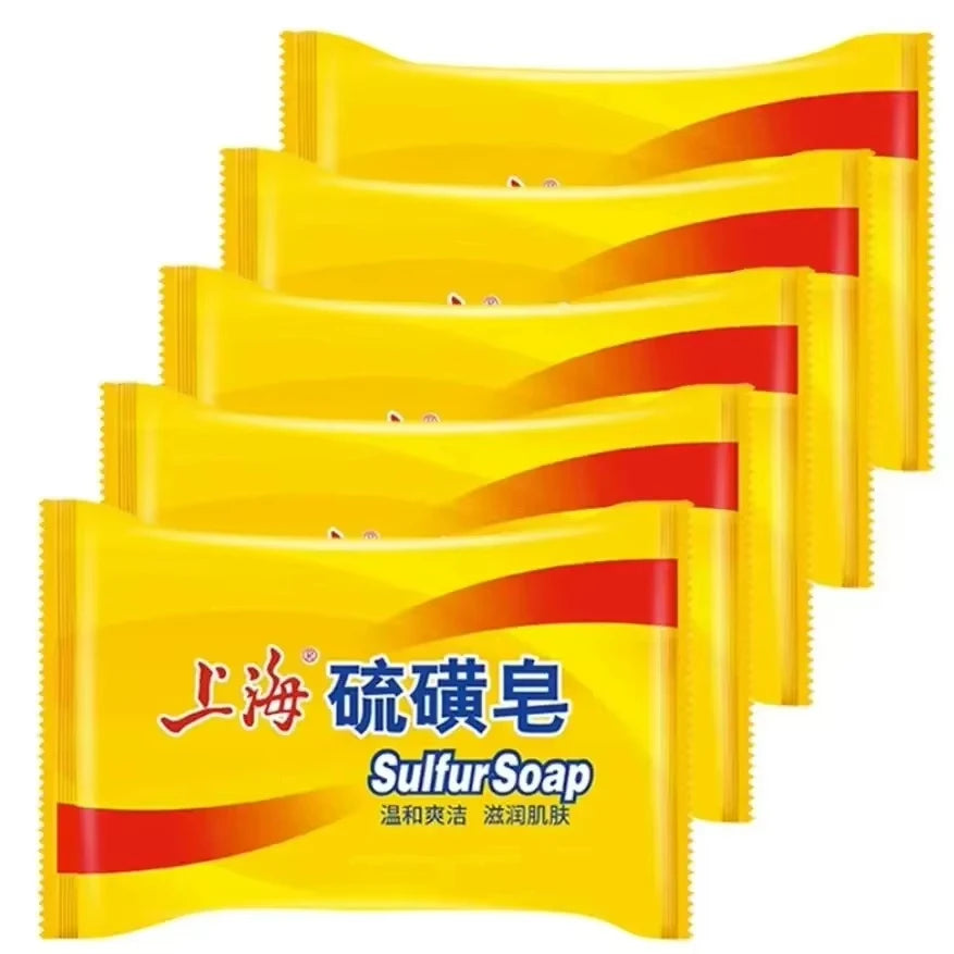 Shanghai Sulfur Soap 5/3Pcs Bath Soap For Deeply Cleanse The Skin Cleaning Hands And Face Keep Comfortable Cleaning Unisex -