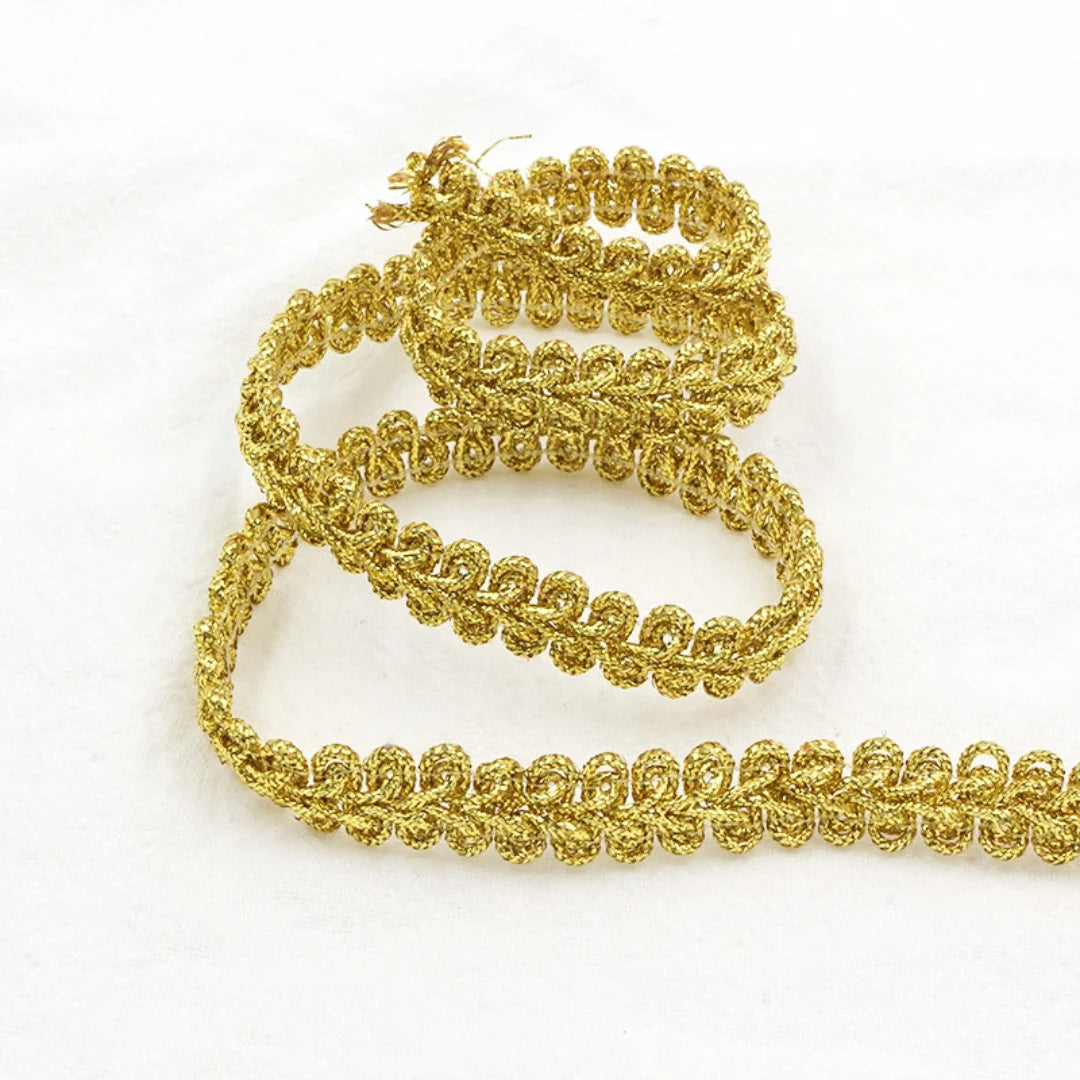 500CM Golden Silvery Lace Trim Ribbon DIY Crafts Gift packaging graduation season Lace Trimming Sewing Clothes Wedding Decor