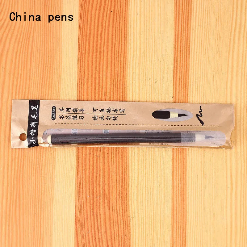wholesale 1pcs write directly soft brush pen for calligraphy practice school student stationery supplies art drawing brush