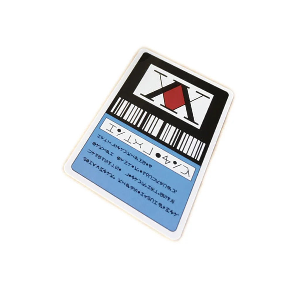 Hunter License Card GING FREECSS Cosplay Japan Anime Hisoka Kurapika Killua Zoldyck PVC Cards Collection - Blue card
