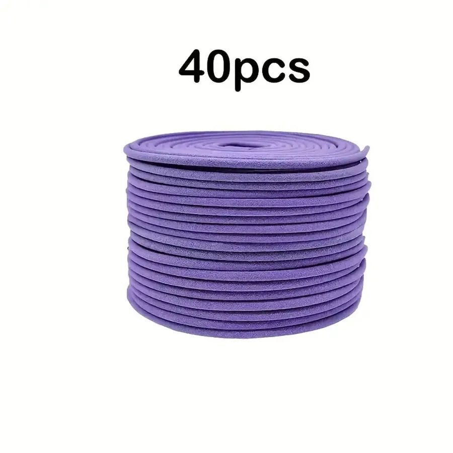 40 Lavender Aromatherapy Coils, Long-lasting Fragrance Spices Suitable for Air Purification, Yoga, Meditation - 40pcs