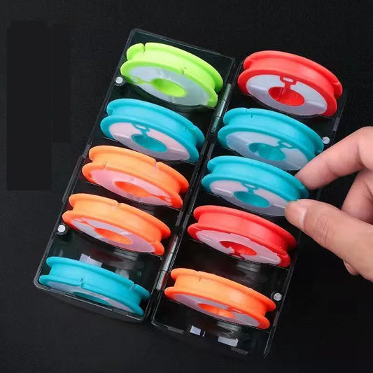 Rainbow Fishing Main Line Box Winding Board Fishing Box Fishing Tools 6-10 Spindle Silicone Main Spool