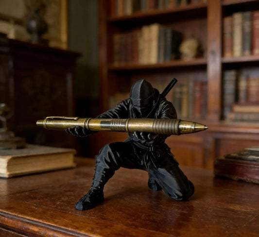 Ninja 3D Printed Desktop Organizer Pen Holder Multi-Functional Pen Stand Creative Gift Cultural and Creative Desktop Decorati