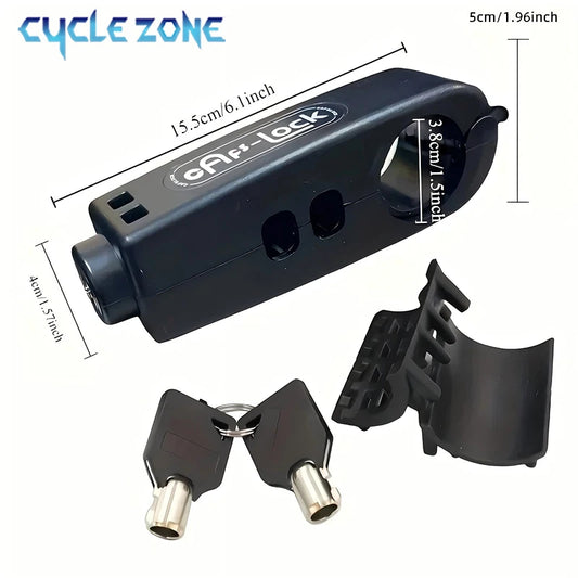 Bike Anti-Theft Lock Electric Bicycle Brake Handlebar Grip Lock Portable Prevent Theft Bike Motorcycle Locks Cycling Accessor