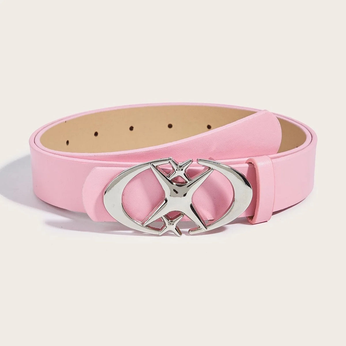 Stylish Oval Cross Metal Buckle Belt - Durable, Simple, and Universally Compatible - Unisex Gift Idea for Men and Women - NDX