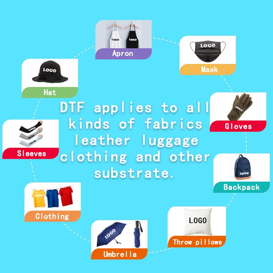 Custom Brand Logo Heat Transfer Printing Iron On Picture For Clothes DTF Transfers Ready To Press For Clothes Applique Diy Ir