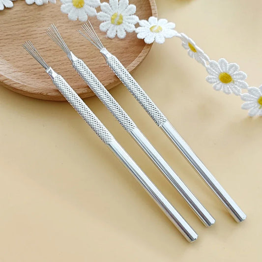 7 Pin Feather Wire Texture Ceramics Tools Polymer Clay Sculpting Modeling Tool DIY Pottery Brush Pottery Tools Cake Accessori