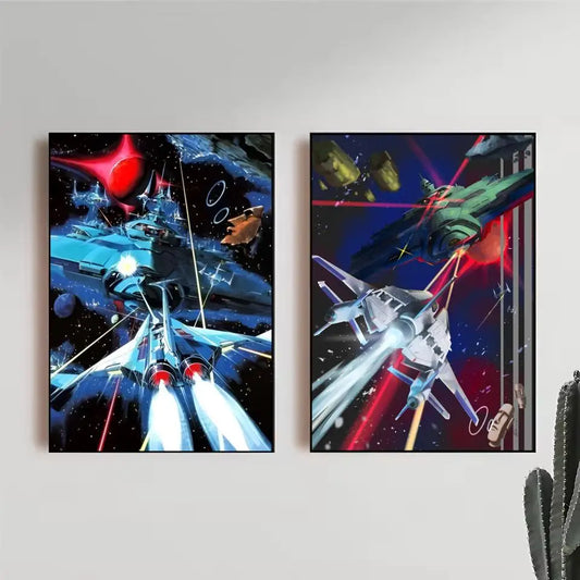 Video Game G-gradius Poster Trendy Wall Art Good Sticker Printed on PP Paper for Coffee Office Bar Decoration Best Gift