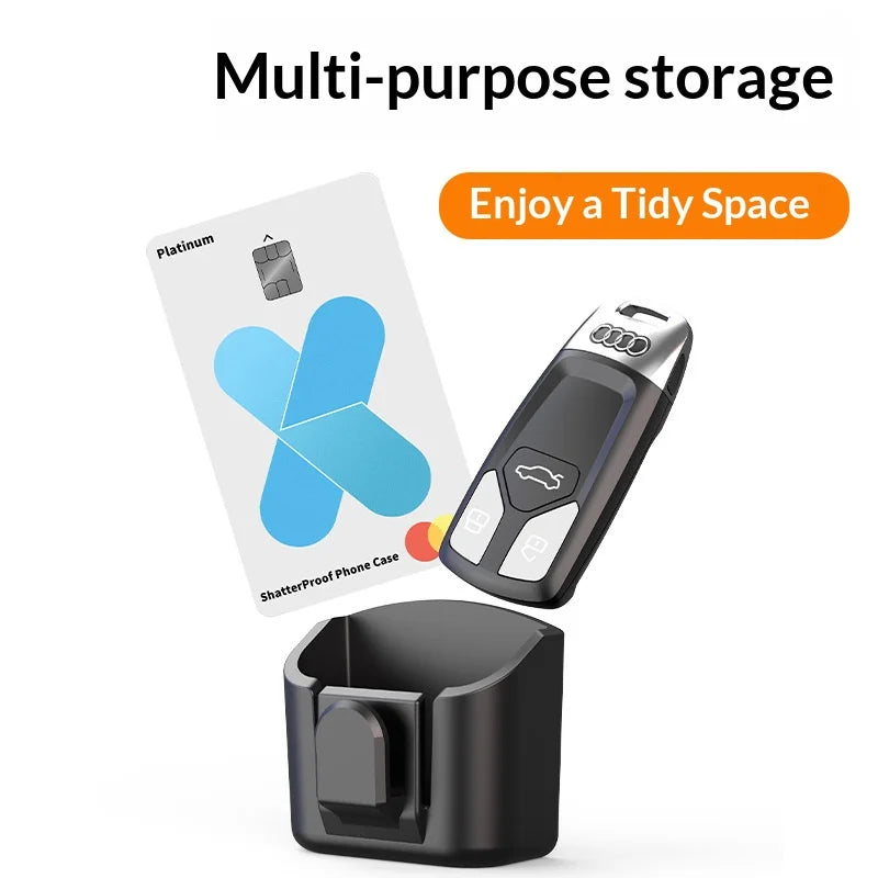 Car Key Storage Box Storage Box for Vehicle Supplies Dashboard Central Control Console Highspeed Toll Card Storage Box Card S