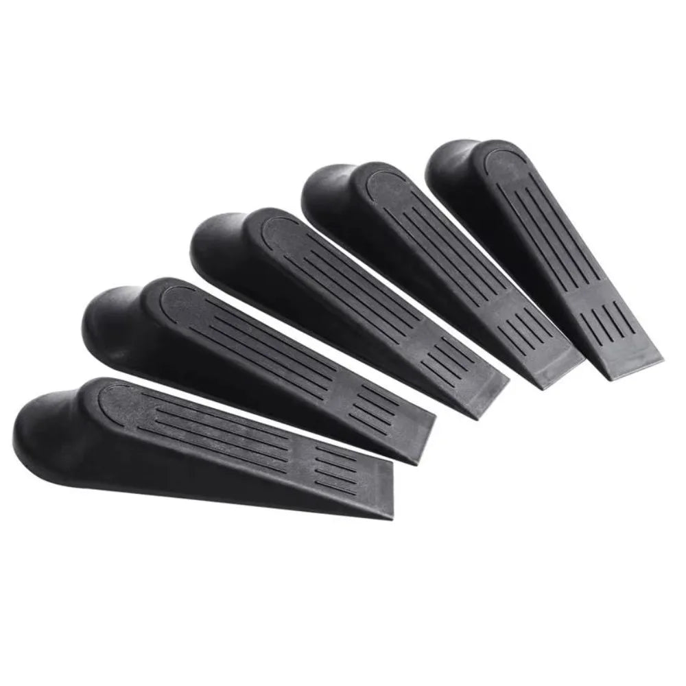 5pcs Set Plastic Door Stop Stoppers Non-Slip Base Durable Heavy Duty Door Stopper Wedge Shape Buffers Door Holder Office Door