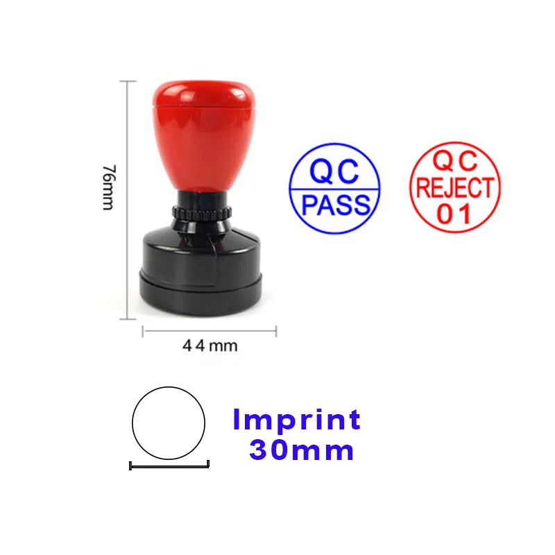 Custom QA QC Teacher Name Ink Stamp Signature Calligraphy Selfing-Inking Personalized Letter Stamp For School Student Child -