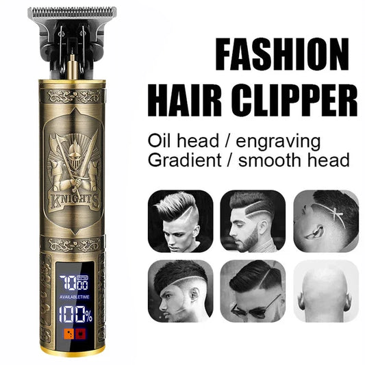 Vintage Hair Clipper Cordless Trimmer portable USB Fast Charging Hair Cutting Machine Electric Shaver Barber Professional Bar