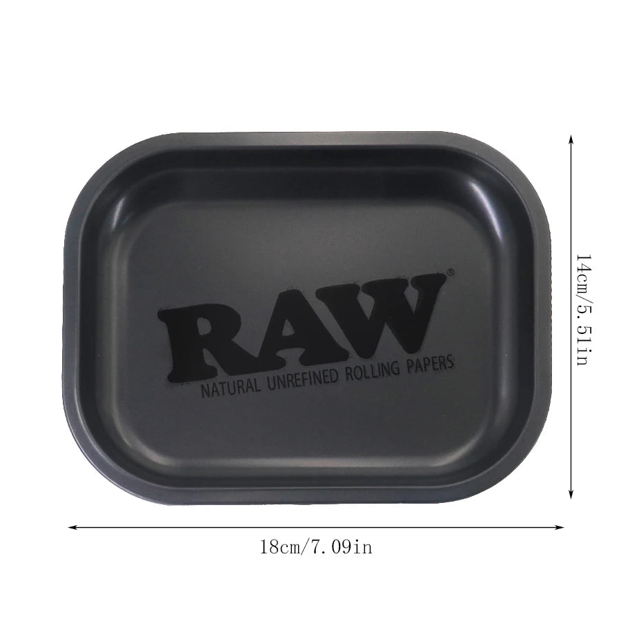 Matte Black Murder'd Cigarette Rolling Tray - black