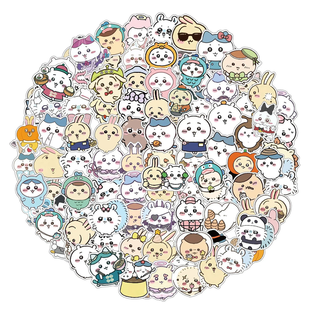 100pcs Kawaii Jiikawa Cartoon Stickers for Laptops and More