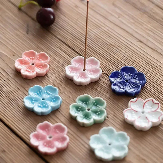 Cherry Blossom Incense Burner: Ceramic Calm at Home