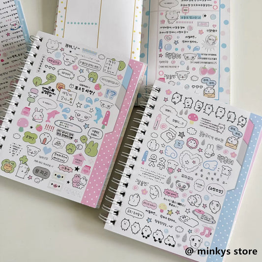 Kawaii 32 Sheets Kpop Stickers Book for Journals & Planners