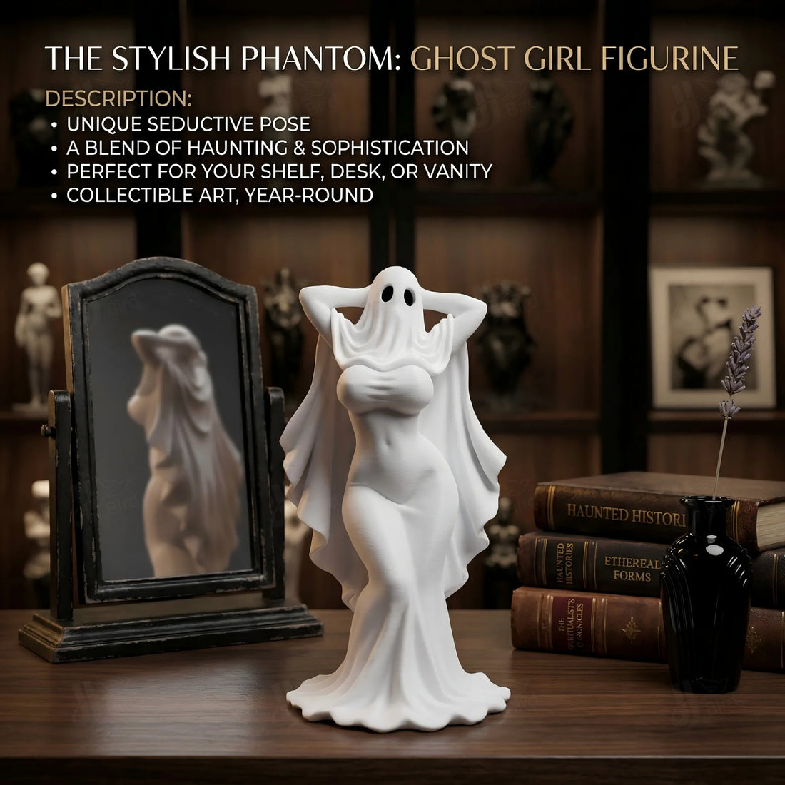 Ghost Girl Ornament: A Gothic Collectible for Your Space