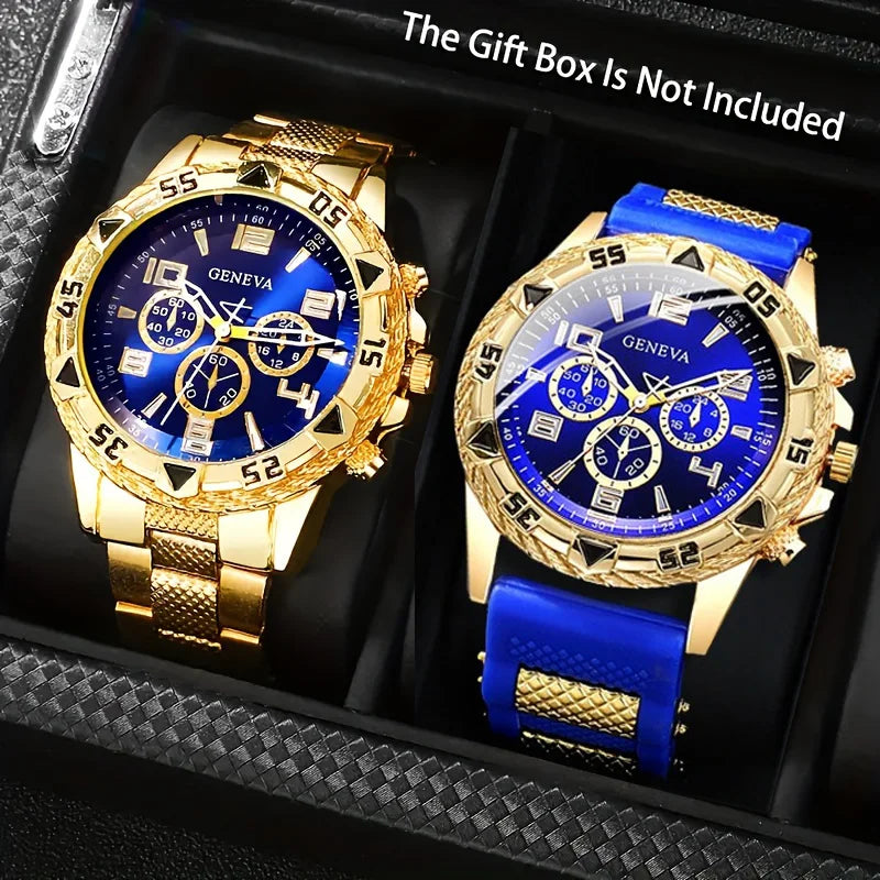 Vintage Watch Set: Two Men's Quartz Watches for Any Day