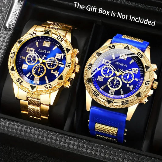Vintage Watch Set: Two Men's Quartz Watches for Any Day