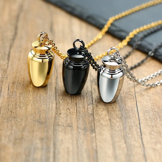 Urn Necklace Pendant for Ashes Cremation Jewelry - Memory