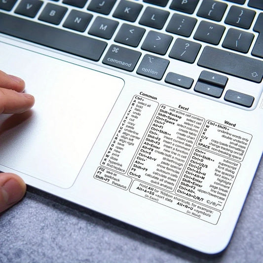 1 Set Vinyl Self-adhesive Keyboard Shortcut Stickers