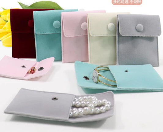 1pcs Jewellery Pouch Packaging Bag Soft Velvet Gift Packaging for Jewelry