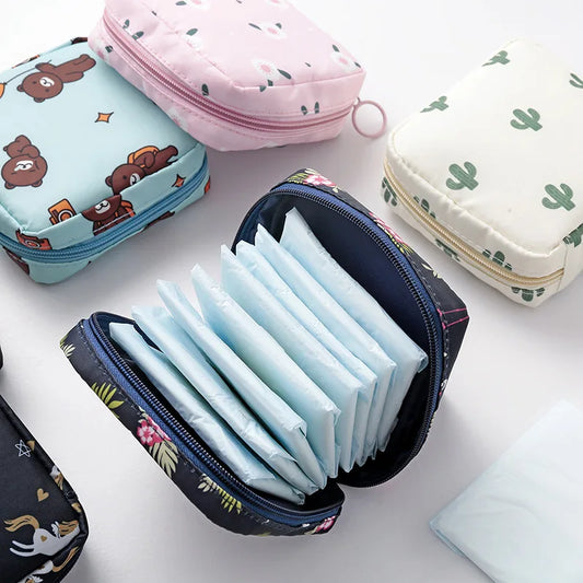 Women Sanitary Napkin Tampon Storage Bag: Portable Organizer