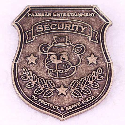 Hot horror game bear enamel pin for vintage style flair