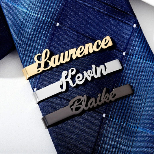 Personalized tie clip for men that adds quiet polish and meaning