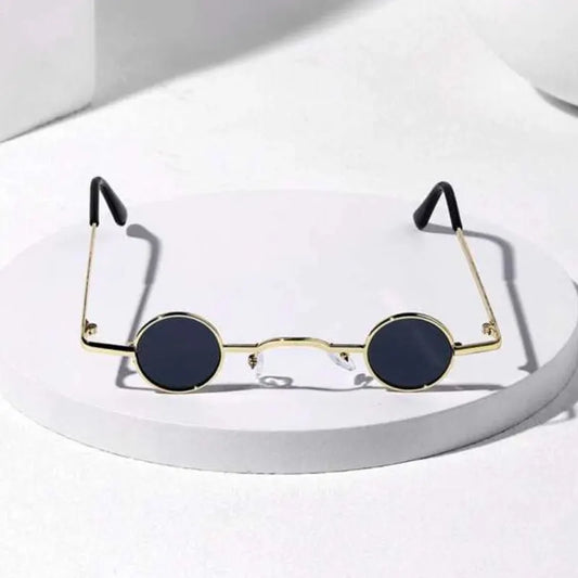 Vintage Rock Punk Man Sunglasses Classic Small Round
